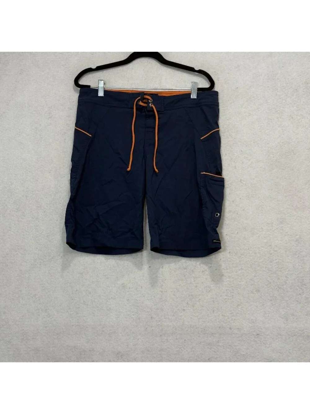 PrAna Board Shorts Mens Large Blue Swim Trunks Drawstring Cargo Pockets